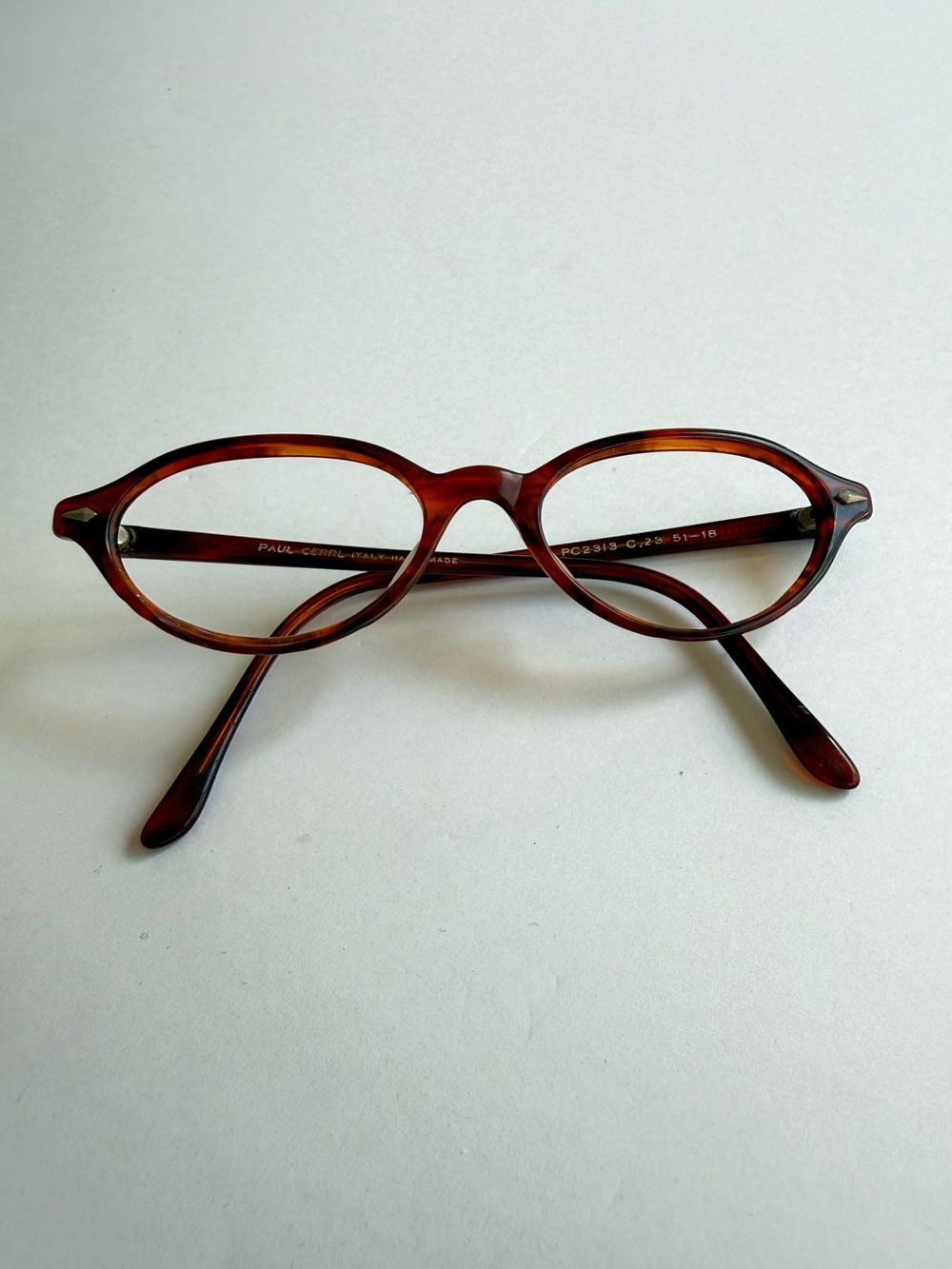 Vintage Italy Handmade Tortoise Shell Glasses Frames PC 2313
